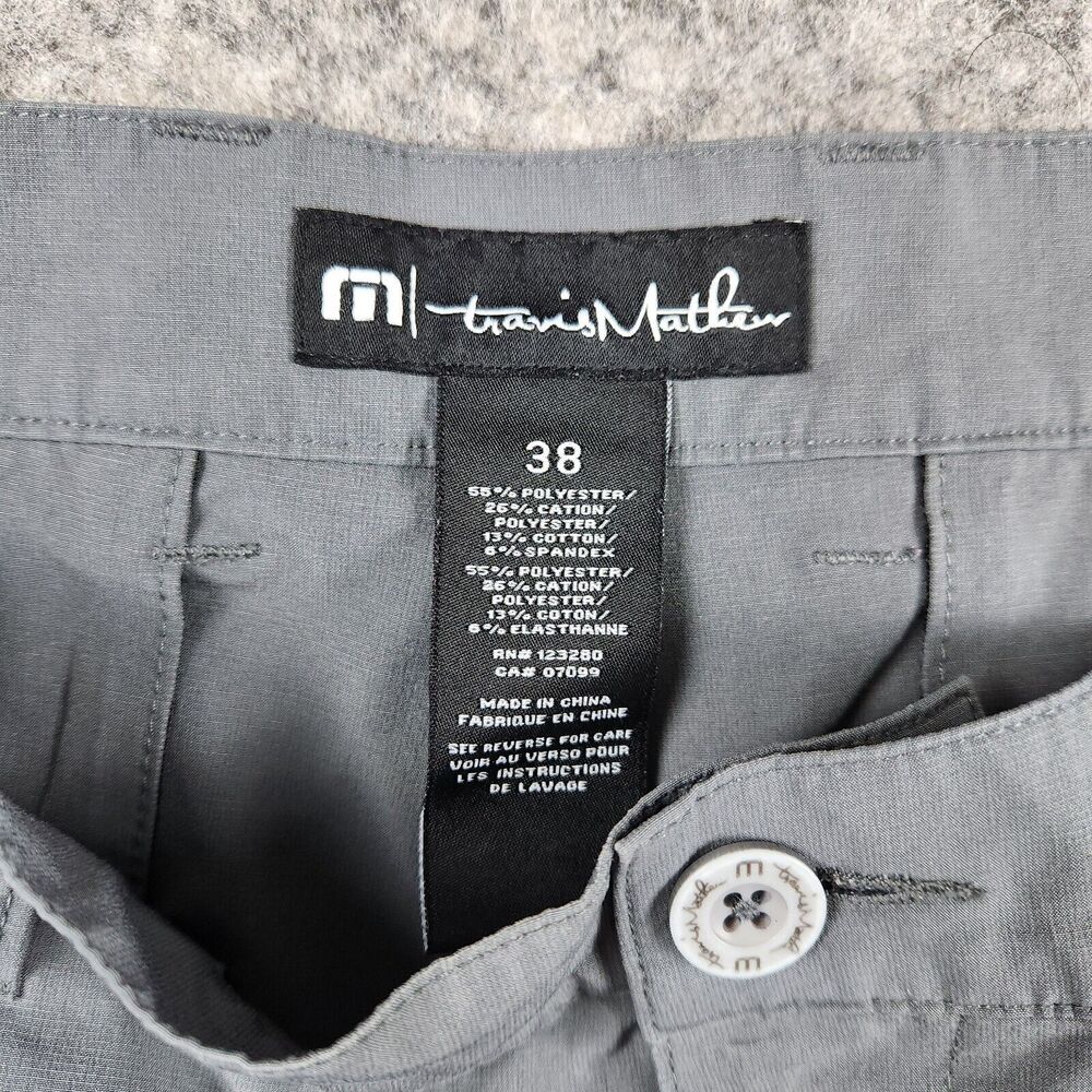 Travis Mathew Shorts Sand Harbor Mens 38 Heather Gray Performance Stretch Golf - Picture 3 of 10